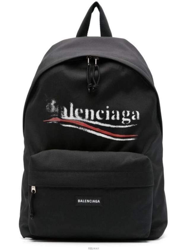 Explorer Logo Backpack Black - BALENCIAGA - BALAAN 3