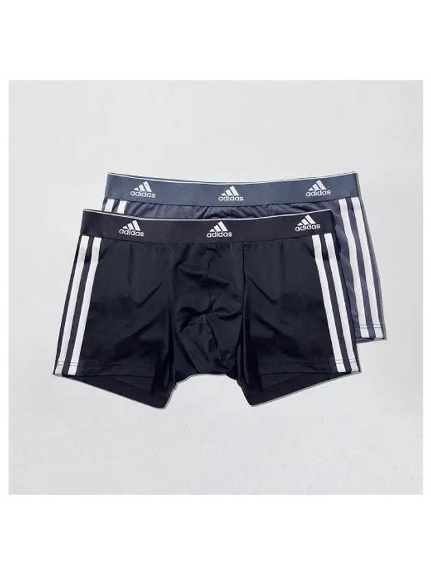 adidas UNDERWEAR Performance Signature Men s Draws BK 3 B GY 2 Pack - ADIDAS - BALAAN 1