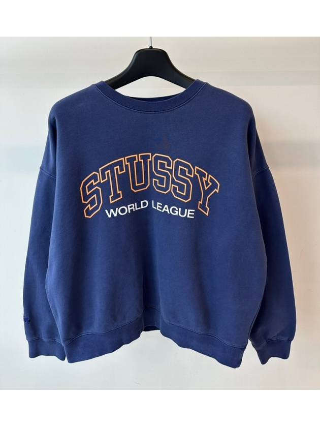 AU Australia SPORT Sweatshirt ST1L0437 Navy WOMENS - STUSSY - BALAAN 1