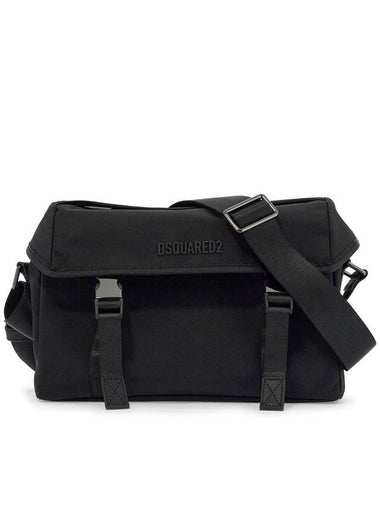 black shoulder bag in polyamide with spacious compartment - DSQUARED2 - BALAAN 1