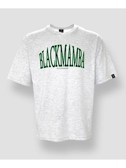 Arch Logo Short Sleeve T-Shirt Light Melange - BLACKMAMBA - BALAAN 2