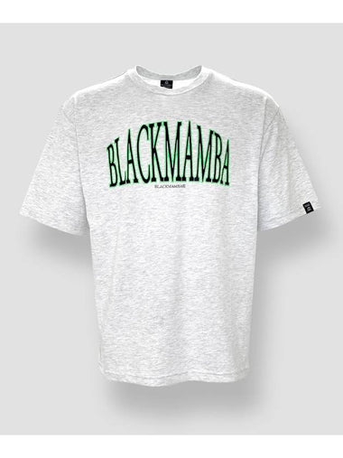 Arch Logo Short Sleeve T-Shirt Light Melange - BLACKMAMBA - BALAAN 1