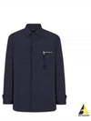 Nylon Long Sleeve Shirt Blue - FENDI - BALAAN 2