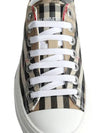 Vintage Check Cotton Sneakers Archive Beige - BURBERRY - BALAAN 6