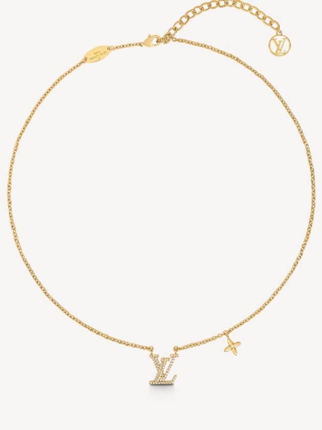 LV Iconic Crystal Necklace Gold - LOUIS VUITTON - BALAAN 5