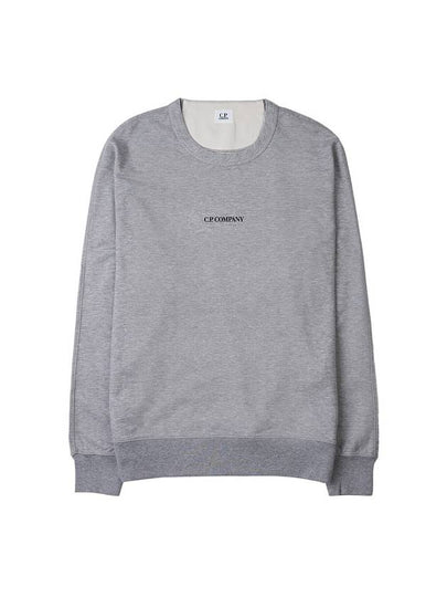 Men's Logo Light Fleece Sweatshirt Grey - CP COMPANY - BALAAN 2