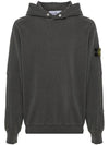 Compass Badge Cotton Hoodie Dark Grey - STONE ISLAND - BALAAN 2