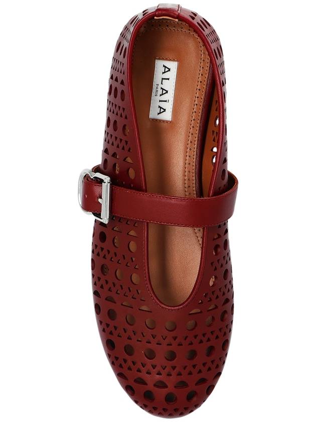 Alaïa Ballerinas Vienne, Women's, Burgundy - ALAIA - BALAAN 6