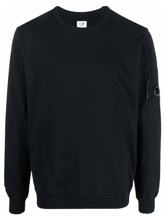 Men's Light Fleece Lens Wappen Sweatshirt Black - CP COMPANY - BALAAN 2