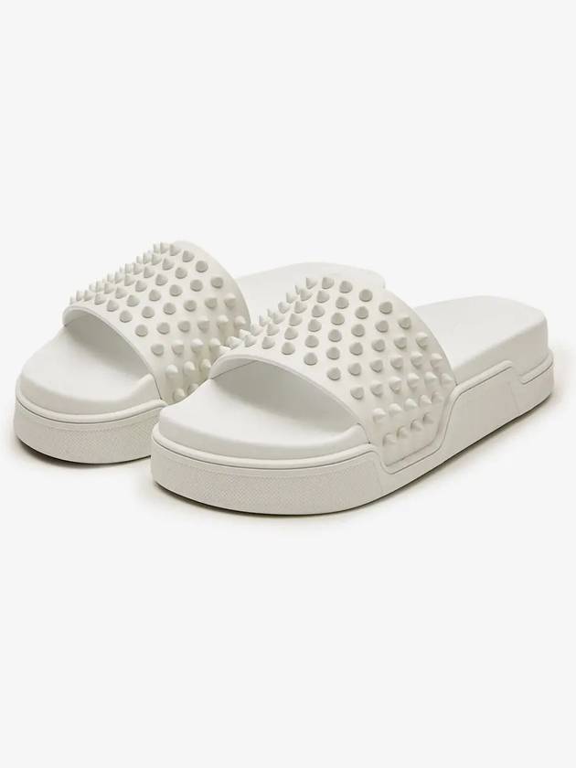 Women's Studded Slippers White - CHRISTIAN LOUBOUTIN - BALAAN 3