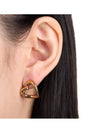 Heart Earrings Gold - VERSACE - BALAAN 4