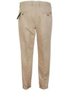 Linen tapered pants beige - INCOTEX - BALAAN 3