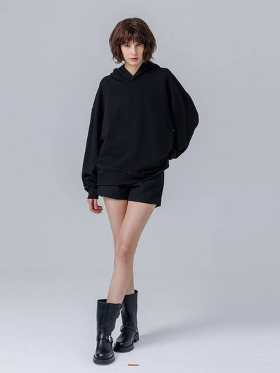 UNBALANCE HEM HOOD TSHIRTBLACK - PAGE STUDIO - BALAAN 2