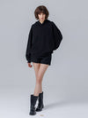 UNBALANCE HEM HOOD TSHIRTBLACK - PAGE STUDIO - BALAAN 1