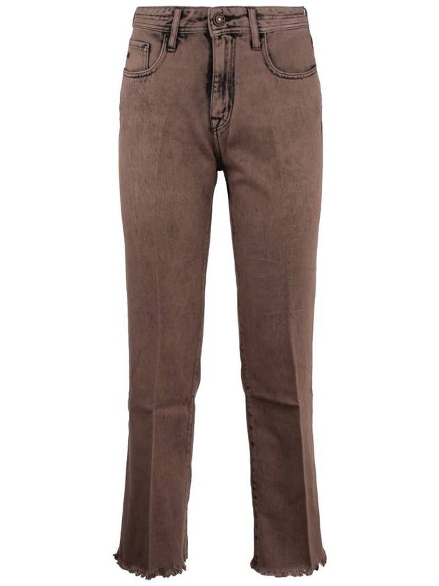 Jacob Cohen Brown Cotton And Lyocell Jeans - JACOB COHEN - BALAAN 1