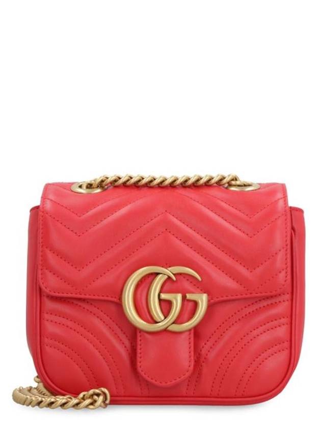 GG Marmont Matelasse Small Shoulder Bag Red - GUCCI - BALAAN 1