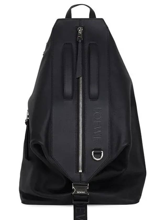 Convertible Calfskin Backpack Black - LOEWE - BALAAN 5