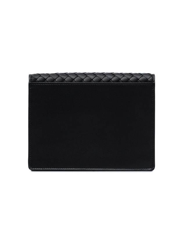 Intrecciato Nappa Chain Cross Bag Black - BOTTEGA VENETA - BALAAN.