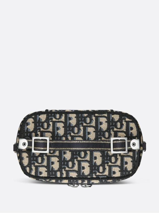 Oblique Travel Vanity Small Cross Bag Blue - DIOR - BALAAN 6