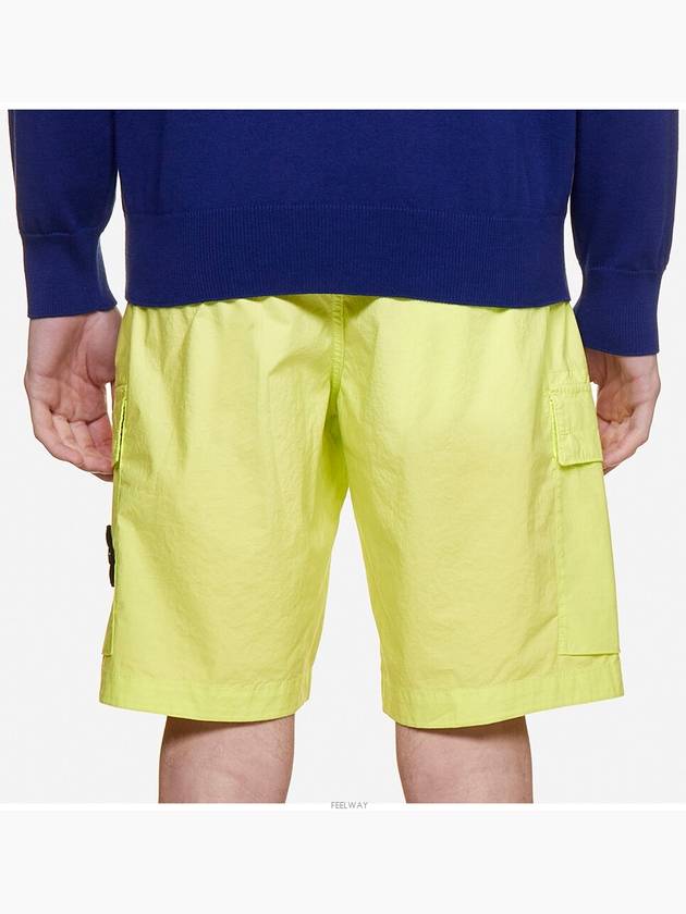 Cargo Bermuda Shorts Neon - STONE ISLAND - BALAAN 4