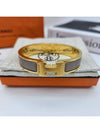 Clic H Bracelet Gold Marron Glace - HERMES - BALAAN 9