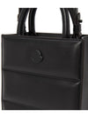 Doudoune Leather Mini Tote Bag Black - MONCLER - BALAAN 8