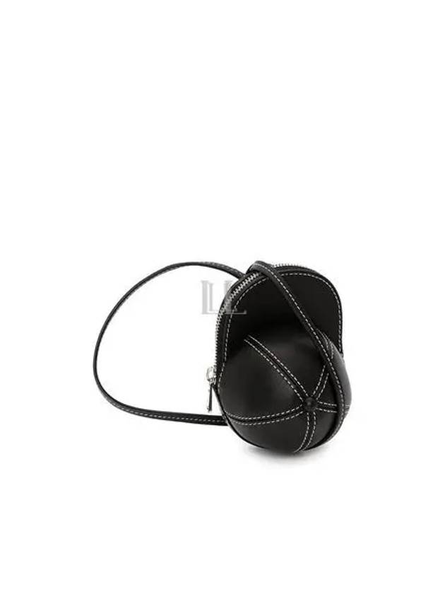 Stitch Nano Cap Leather Cross Bag Black - JW ANDERSON - BALAAN 2