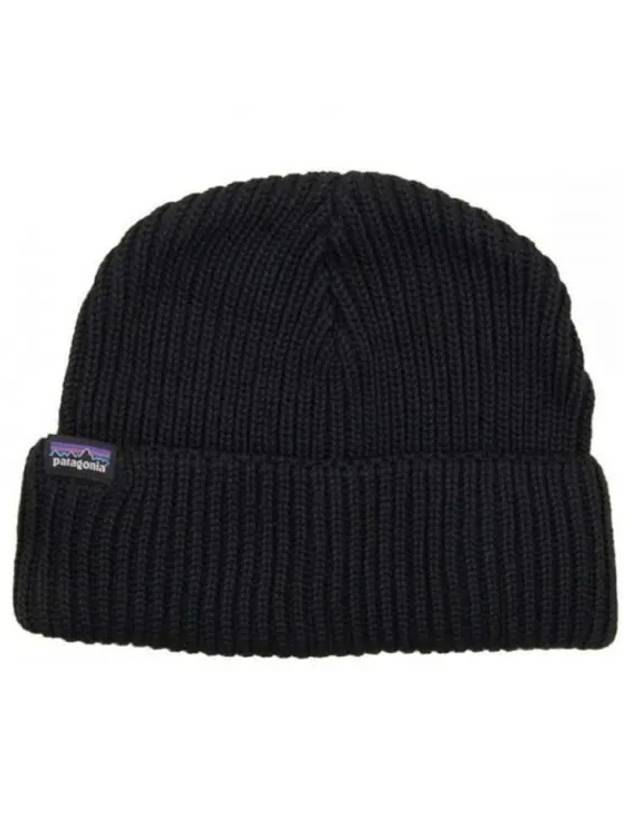 Fisherman's Rolled Logo Patch Beanie Black - PATAGONIA - BALAAN 2