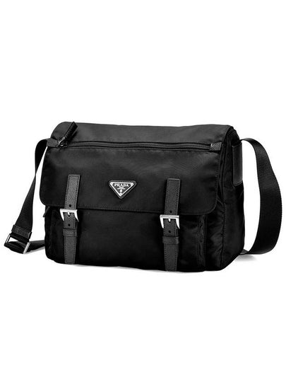 Triangle Logo Cross Bag Black - PRADA - BALAAN 2