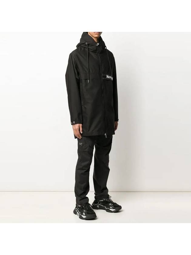 Nylon Half Parka Black - MONCLER - BALAAN.