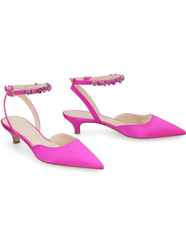 P.A.R.O.S.H. Embellished Satin Slingback Pumps - P.A.R.O.S.H. - BALAAN 3