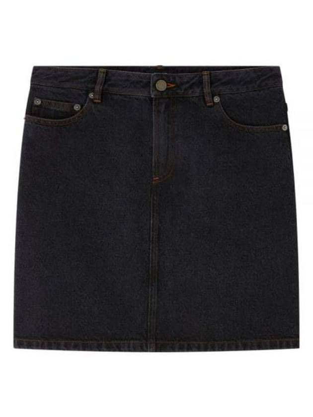 Women's Standard Denim A-Line Skirt Black - A.P.C. - BALAAN 2