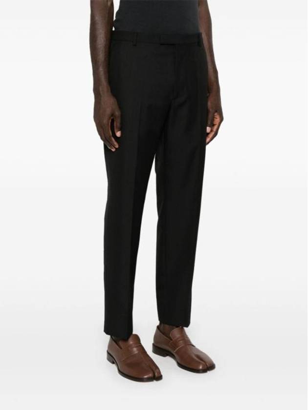 Wool blend straight pants black - GUCCI - BALAAN 7