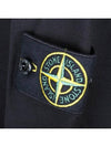 Waffen Patch Cotton Stretch Fleece Sweatshirt Black - STONE ISLAND - BALAAN 5