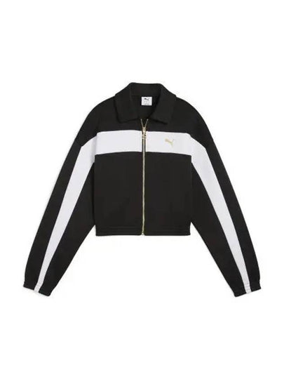 Relaxed Cropped Track Jacket Black - PUMA - BALAAN 2