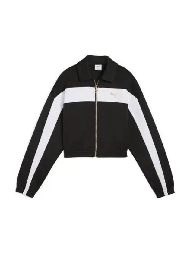 Relaxed Cropped Track Jacket Black - PUMA - BALAAN 1