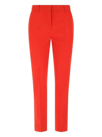 tailored trousers straight pants red - BURBERRY - BALAAN 1