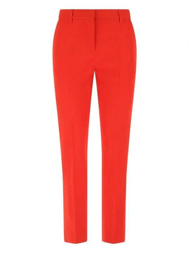 tailored trousers straight pants red - BURBERRY - BALAAN 1