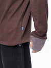 Men s M243MT01BR Snowy Reverse Sleeve Crew Neck Sweatshirt Brown - CHANCE'S NOI - BALAAN 10