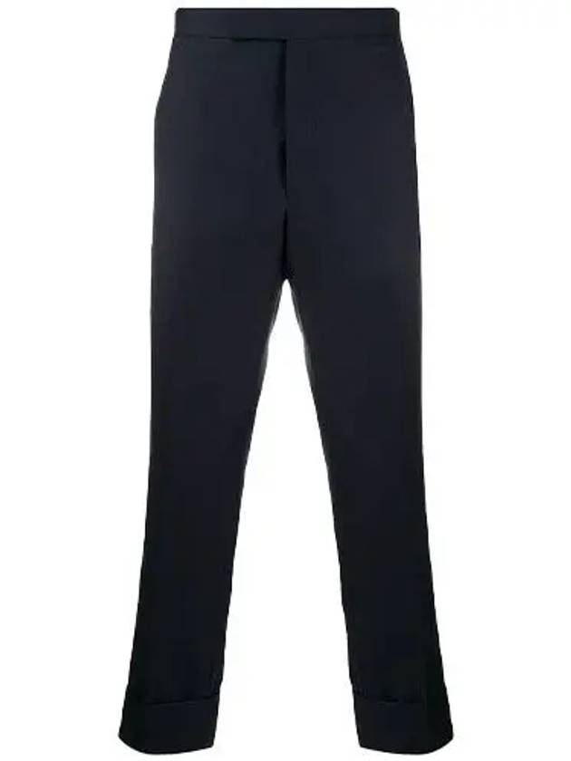 Super 120S Twill Classic Backstrap Trouser Pants Navy - THOM BROWNE - BALAAN 2