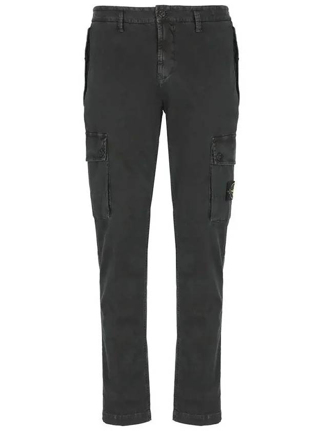 Compass Badge Cargo Straight Pants Black - STONE ISLAND - BALAAN 5