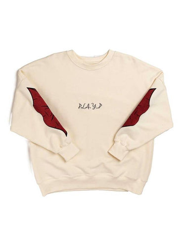 Lips Sweatshirt Light Yellow - PLA.Y_P - BALAAN 1