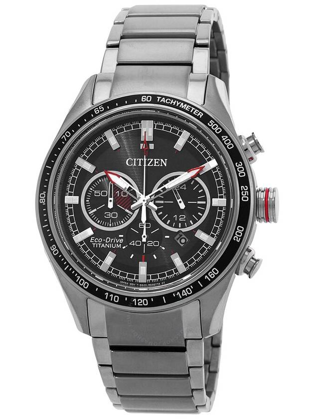 Citizen Super Titanium Eco-Drive Chronograph Black Dial Men's Watch CA4491-82E - CITIZEN - BALAAN 1