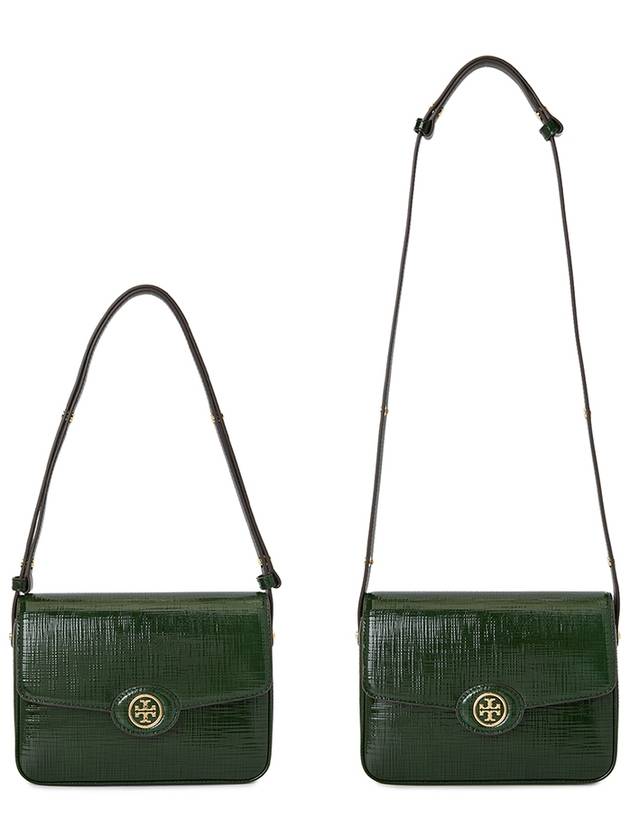 Robinson Spazzolato Convertible Shoulder Bag Green - TORY BURCH - BALAAN 7