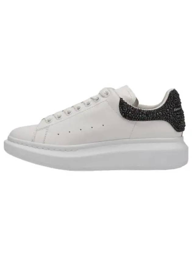 Oversized crystal embellished sneakers white black - ALEXANDER MCQUEEN - BALAAN 1