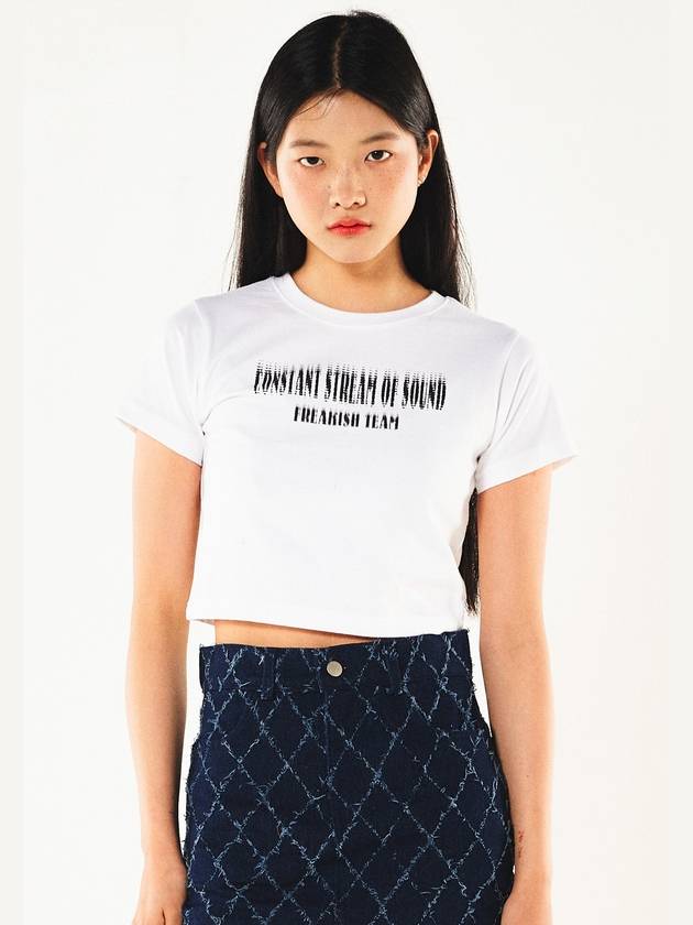 STIPPLE SHORT SLEEVE CROP TEE - FREAKISH BUILDING - BALAAN 1