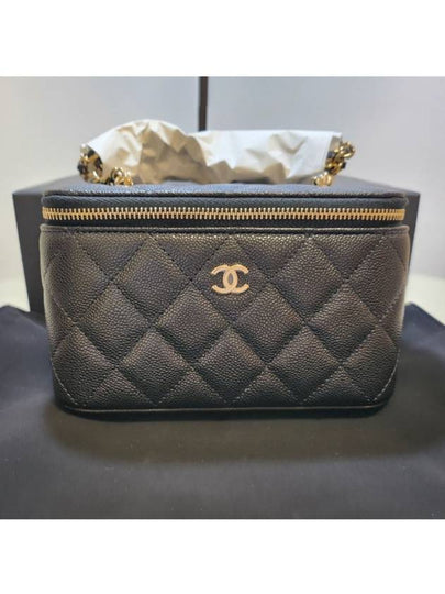 Classic Caviar Vanity Cross Bag Gold Plated Black - CHANEL - BALAAN 2