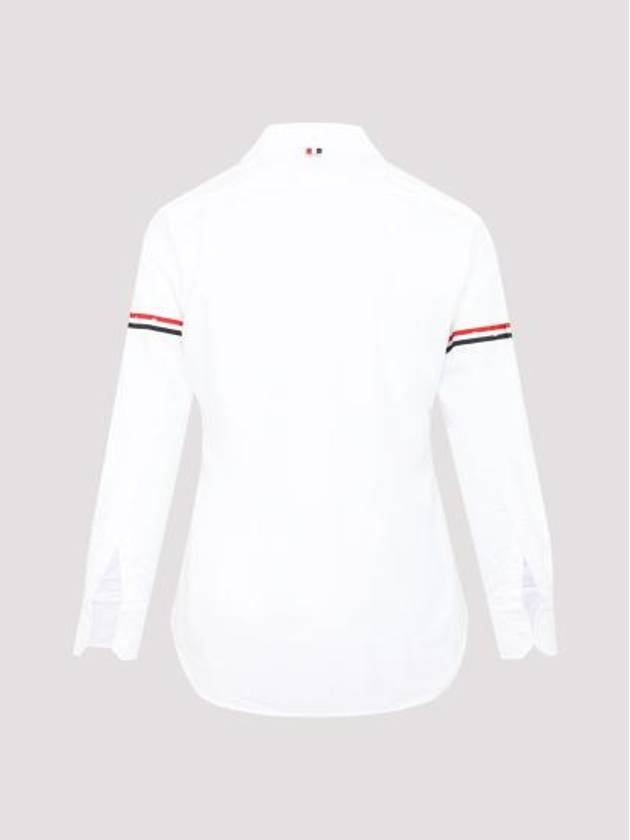 Armband Oxford Long Sleeve Shirt White - THOM BROWNE - BALAAN 5