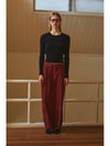 button corduroy pants burgundy - FOR THE WEATHER - BALAAN 3