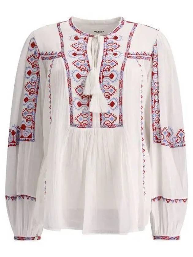 Kiledia Embroidery Blouse White - ISABEL MARANT - BALAAN 2